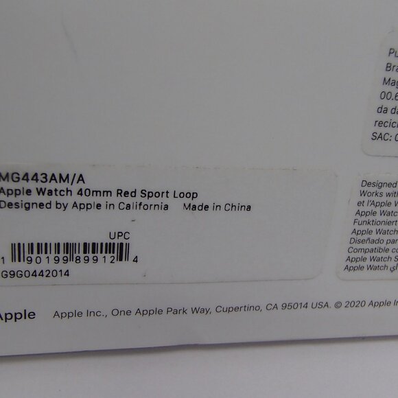 Apple Watch 40 mm Red Sport Loop Band MG443AM/A - Picture 4 of 8